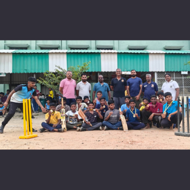 V.S. Boys' Higher Secondary School NCC cadets at the CATC cricket tournament in Cuddalore